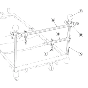 Montage parcellaire MP E8000 Enterprise 8000 (pour pied de lit)