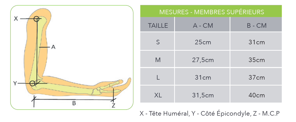 Guide des tailles Fast LITE memb sup